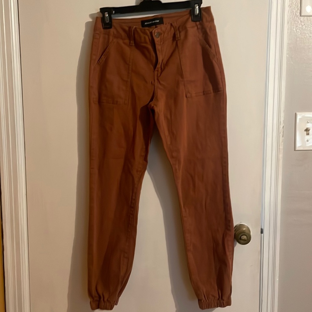 Ashley Mason Rust joggers 9